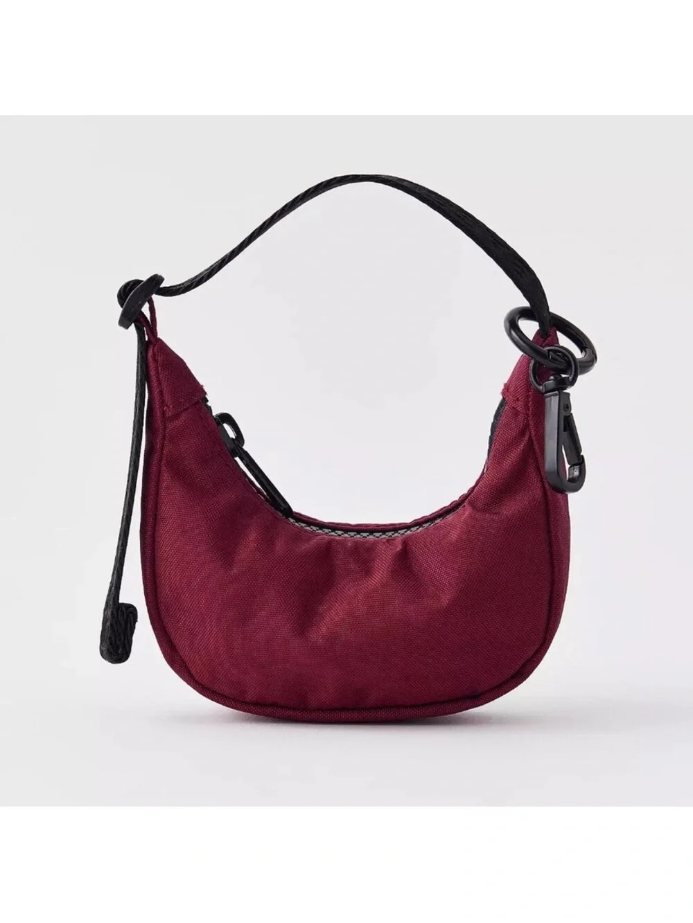 BAGGU Crescent Bag Charm - Oxblood